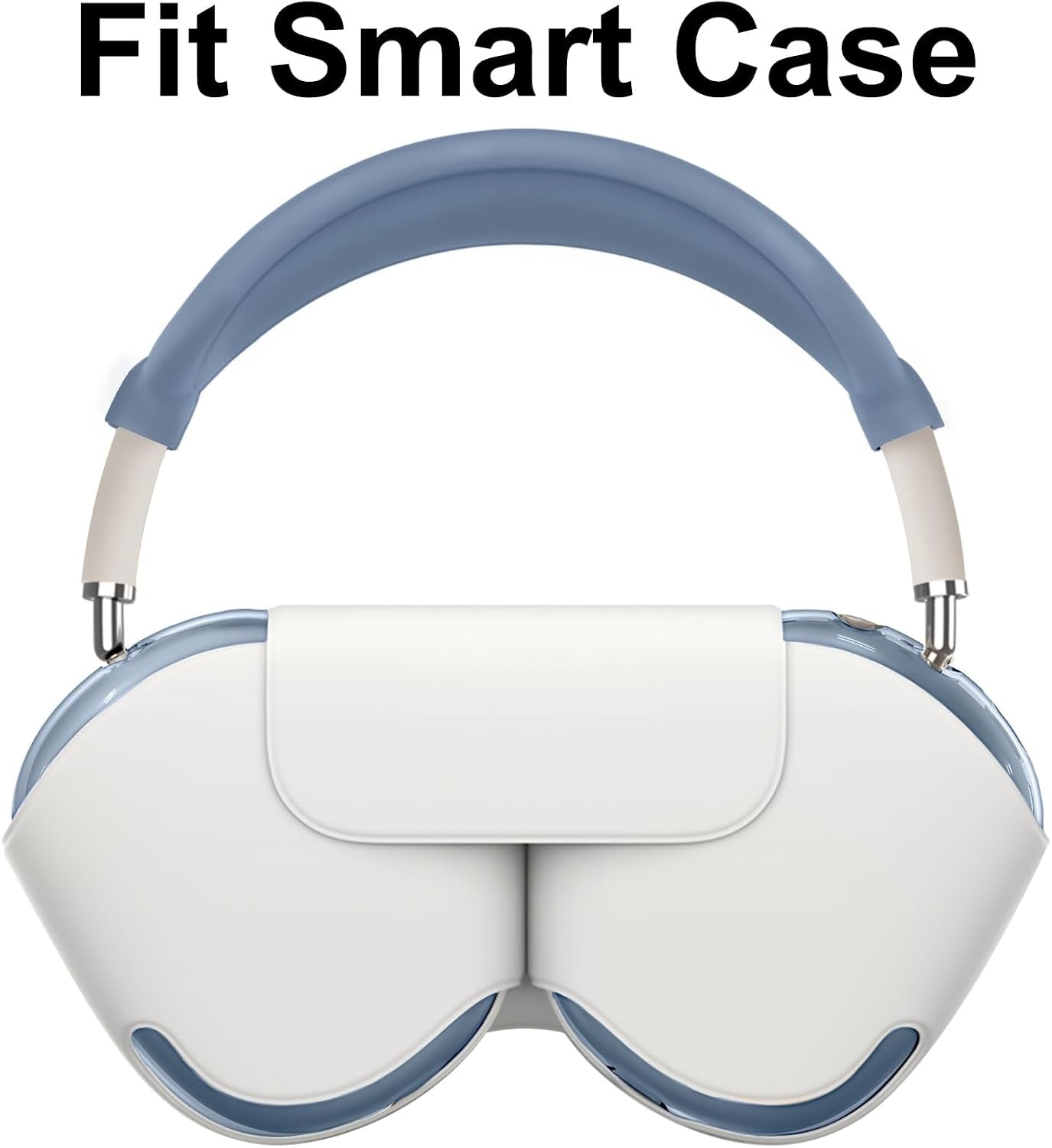 Silicone Case Cover for Airpods Max 2, Clear Soft TPU Ear Cups Cover/Ear Pad Case Cover/Headband Cover for Airpods Max 2/1 (2026/2024/2020), Transparent Accessories for Apple Airpods Max, Lavender
