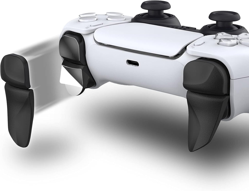 Blade 2 Pairs Shoulder Buttons Extension Triggers for Ps5 Controller, Game Improvement Adjusters for PS Portal Remote Player, Bumper Trigger Extenders for Ps5 Edge Controller - Black