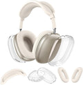 Silicone Case Cover for Airpods Max Headphones (2024), Clear Soft TPU Ear Cups Cover/Ear Pad Case Cover/Headband Cover 3-In-1 Transparent Accessories Case Protector for Airpods Max(Starlight)