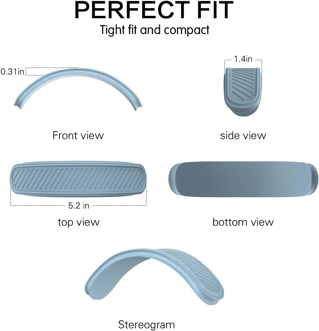 Headband Cover for Airpods Max (New 2024), Soft Silicone Airpods Max Headphone Headband Protectors/Comfort Cushion/Top Pad Protector Accessories Compatible with Apple Airpods Max (Blue)