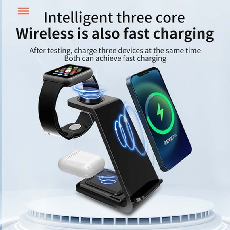 15W Wireless Phone Charger Stand Pad Fast Charge for Samsung Iphone LG Universal