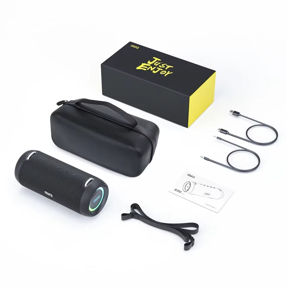A90 Bluetooth Speaker 60W Output Power Bluetooth Speaker with Class D Amplifier Excellent Bass Performace Camping Speaker