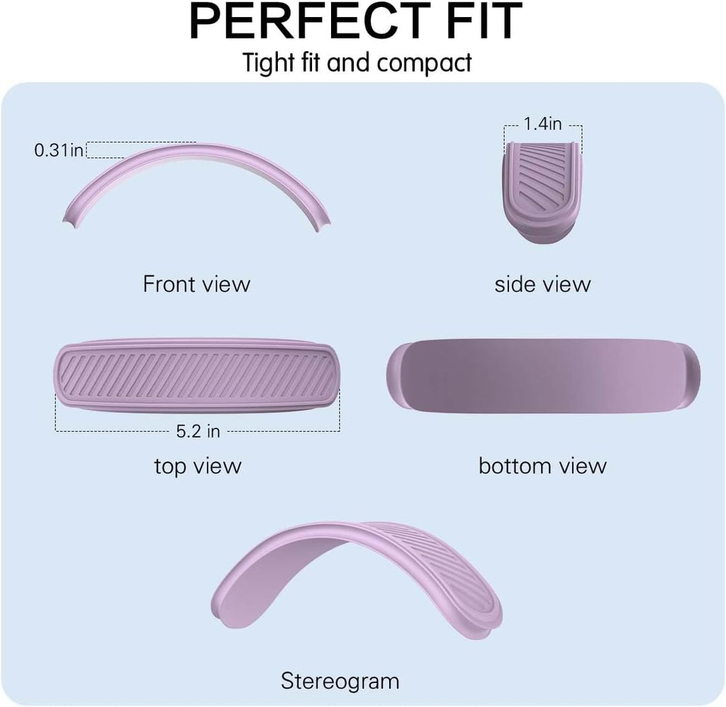 Headband Cover for Airpods Max (New 2024) - Soft Silicone Protector, Comfort Cushion, Top Pad Accessory Compatible with Apple Airpods Max (Purple)
