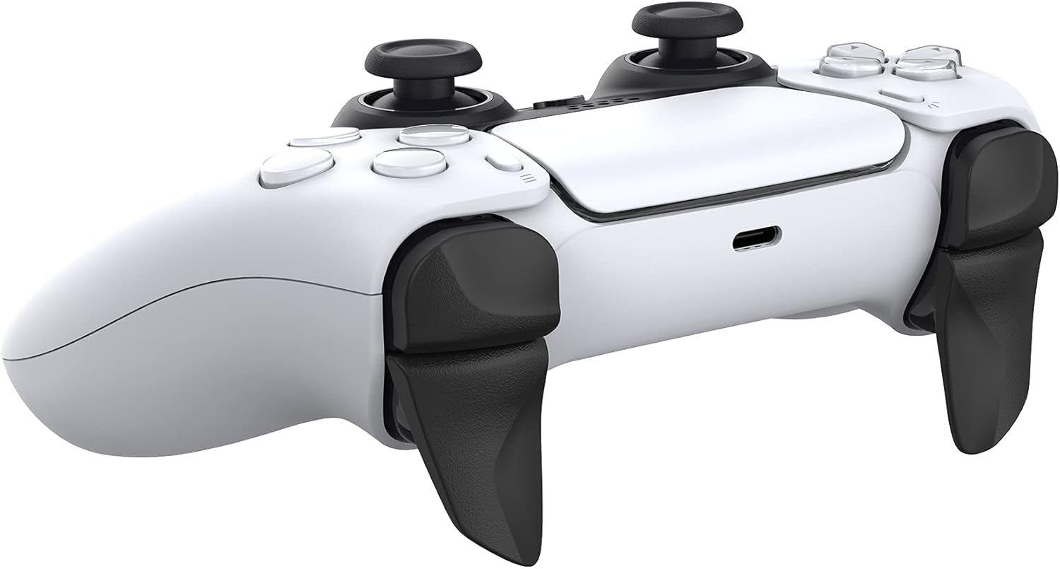 Blade 2 Pairs Shoulder Buttons Extension Triggers for Ps5 Controller, Game Improvement Adjusters for PS Portal Remote Player, Bumper Trigger Extenders for Ps5 Edge Controller - Black