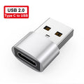 USB 3.0 to Type C Adapter LED OTG to USB C USB-A to Micro USB Type-C Female Connector for HUAWEI Samsung Xiaomi POCO Adapters